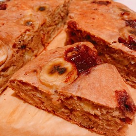 炊飯器で簡単HMチョコバナナケーキ
