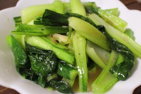 小松菜の中華あんかけ