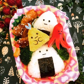 キャラ弁♡すみっコぐらしアジフライたち