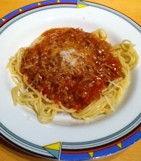 ドイツでも定番なスパゲティ・ボロネーゼの画像