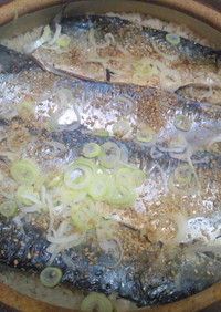 鯖の土鍋炊き込み飯