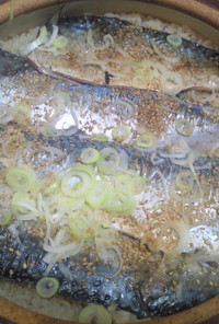 鯖の土鍋炊き込み飯