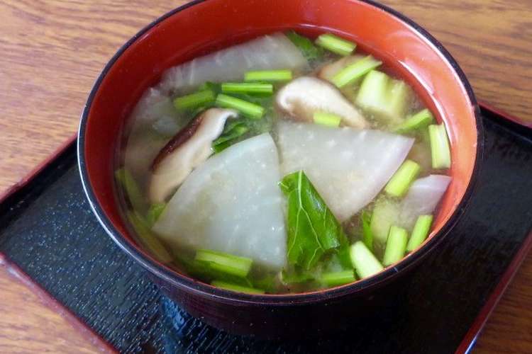 生しいたけとかぶのほっこり お味噌汁 レシピ 作り方 By あわ雪りんご クックパッド