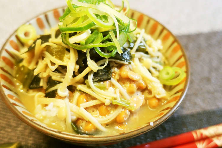 ダイエット 納豆味噌汁茶漬け レシピ 作り方 By アイリッシュショコラ クックパッド