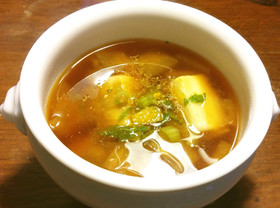 大根と高野豆腐の酒粕入りのお味噌汁
