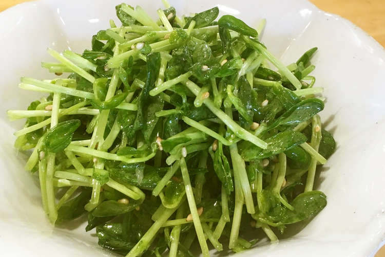 生で豆苗 しゃきしゃきサラダ レシピ 作り方 By サラダコスモ クックパッド 簡単おいしいみんなのレシピが352万品