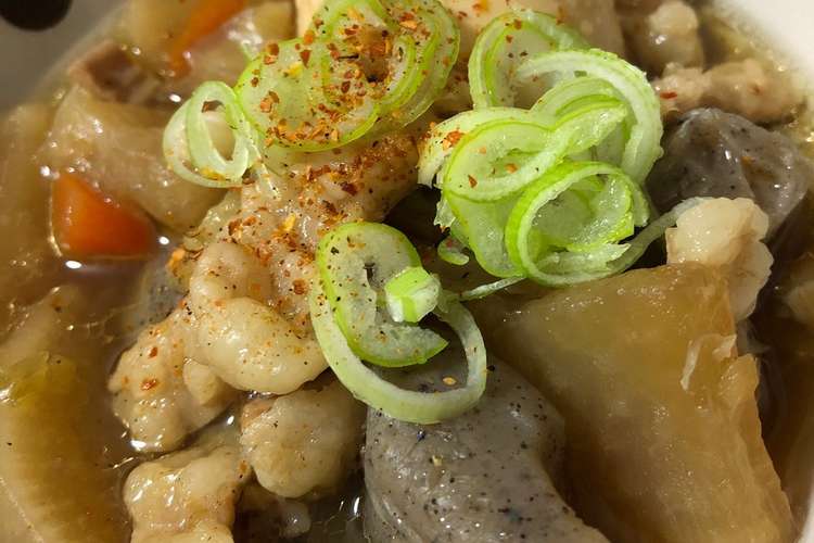 醤油のモツ煮込み レシピ 作り方 By Mi Sohaya クックパッド 簡単おいしいみんなのレシピが361万品