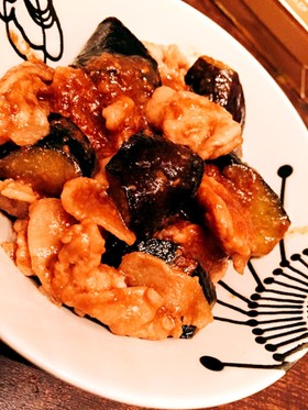 ナスと豚肉の味噌炒め