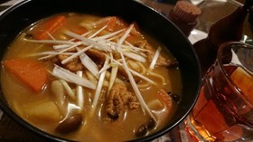 肉じゃがから~のリメイクカレーうどん