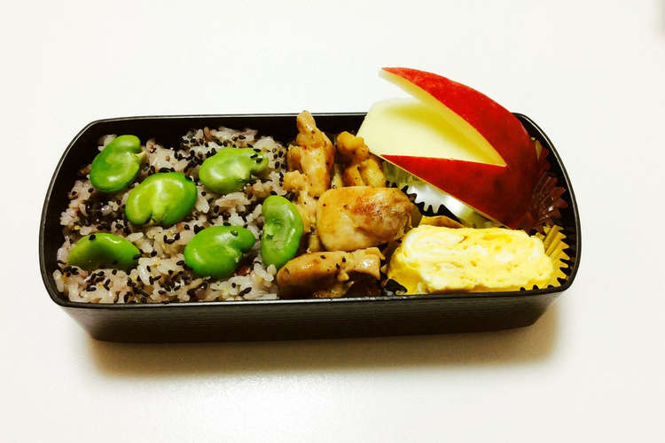 123 雑穀米そら豆弁当 レシピ 作り方 By クックc8i0i5 クックパッド 簡単おいしいみんなのレシピが355万品