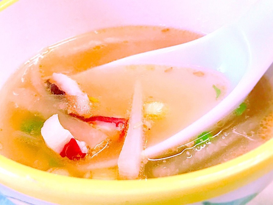 簡単！たこと大根の中華風胡麻スープの画像