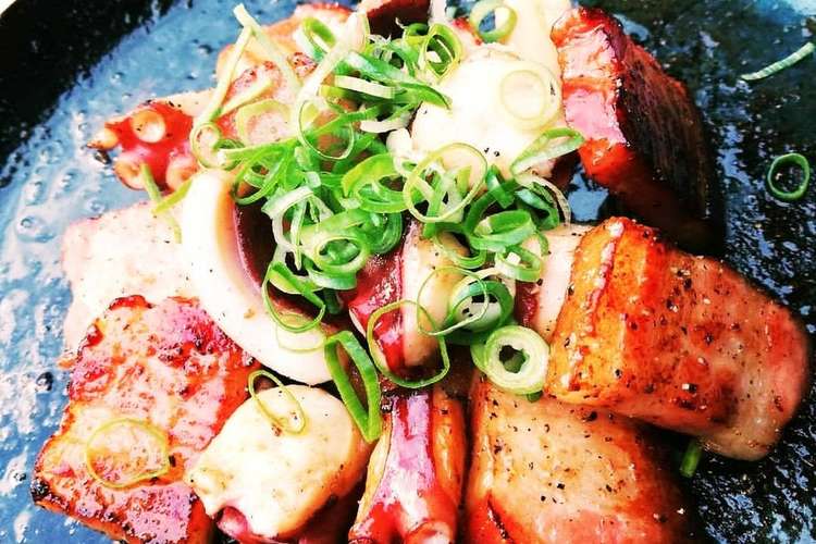 簡単 タコのガーリック焼き レシピ 作り方 By 白川農場 クックパッド 簡単おいしいみんなのレシピが366万品