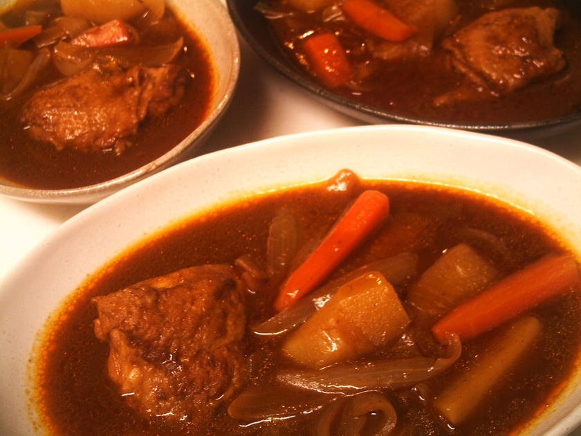 スロークッカー根菜シチューのレシピ