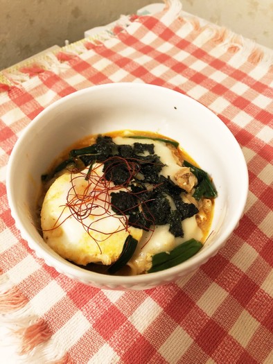 チーズとろーり♡キムチ鍋の〆雑炊の写真