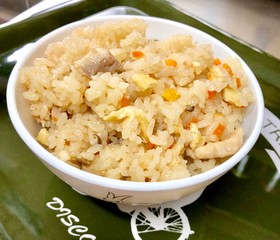 基本の鶏モモ肉の炊き込みご飯☆*°