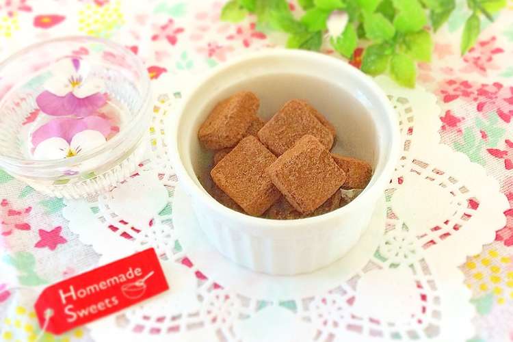 牛乳と板チョコ1枚で 基本の生チョコ レシピ 作り方 By Hikarin クックパッド 簡単おいしいみんなのレシピが355万品