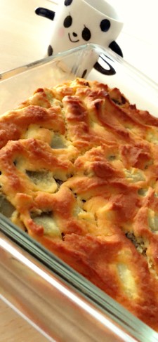 簡単ヘルシーさつまいもとおからのケーキ