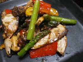 鰤の炒め物韓国風