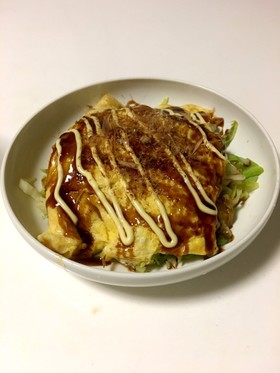 豚平焼風!材料はキャベツと卵だけ!