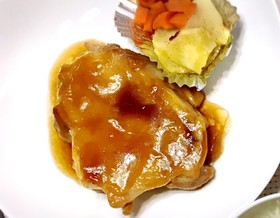ガッツリ☆鶏もも肉の照り焼きステーキ