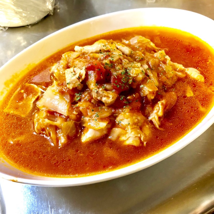 ズボラ主婦の簡単トマトスープ煮込みの画像