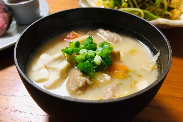 美味しく健康 粕汁 豚汁アレンジver レシピ 作り方 By ニジノママ クックパッド