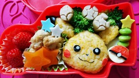 子ども喜ぶ 簡単 ピカチュウ 弁当