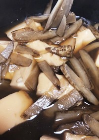 簡単！鯛のアラ出汁で作る豆腐と根菜の煮物