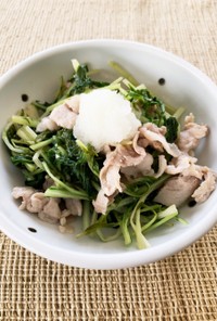 ご飯もすすむ！水菜と豚肉の炒め物(^^)