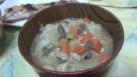甘い根菜のお味噌汁☆冬の朝にどうそ☆