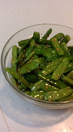 さやorスナップえんどうのナムルゥ～☆