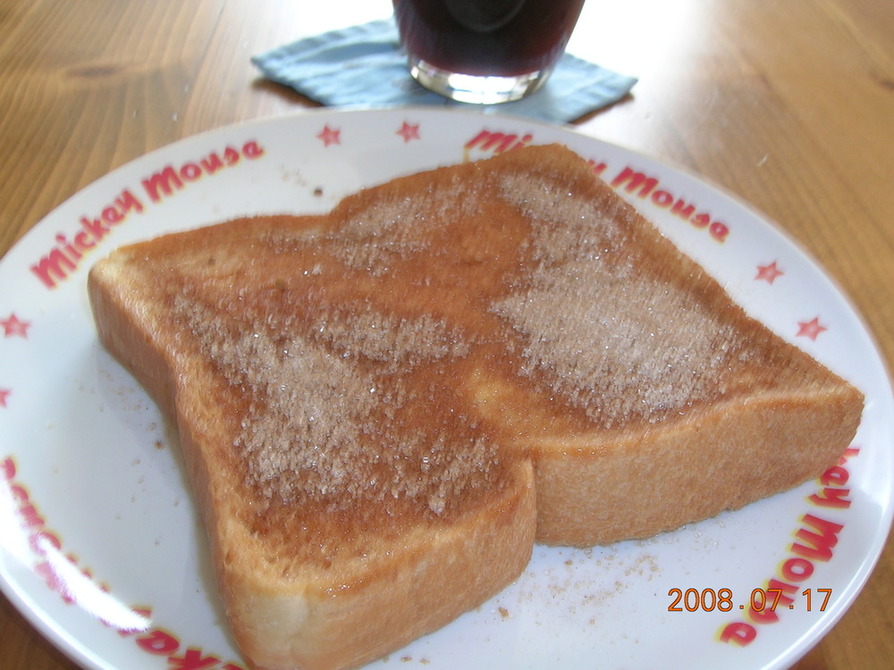 朝食に♪キャラメルシナモントーストの画像