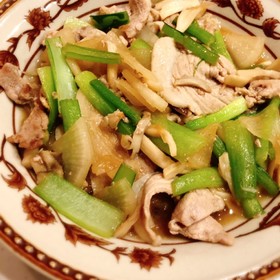 豚肉と野菜の和風炒め