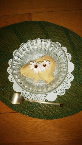 コーヒー味のヨーグルトムース