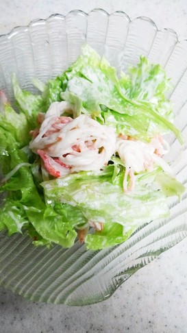 カニカマであっという間に簡単サラダ♪