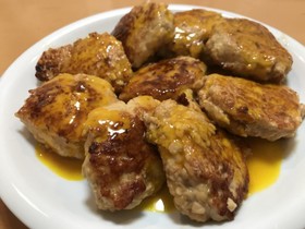 鶏つくねの照り焼き