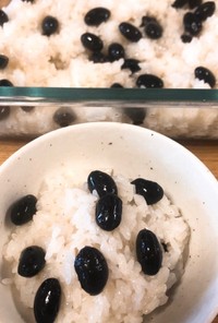 もち米の黒豆ごはん  簡単混ぜるだけ
