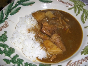 相性抜群!筍と鶏のカレー
