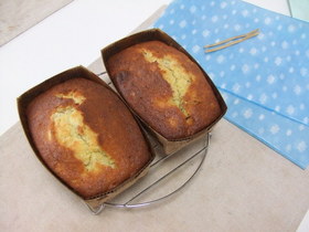 バナナとくるみのパウンドケーキ