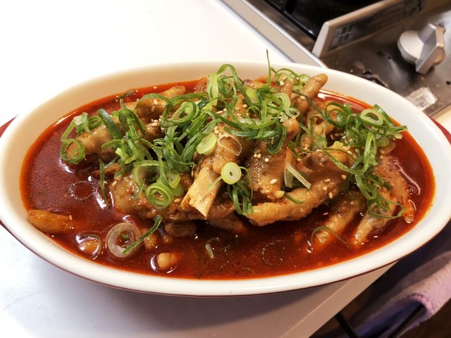韓国もみじ 鶏 料理 プルタックバル レシピ 作り方 By 自炊料理修行中 クックパッド