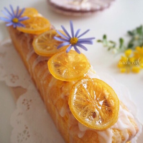 レモンカードのスリムパウンドケーキ