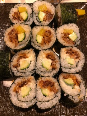 こうきくんち直伝!牛肉タク胡瓜の海苔巻き