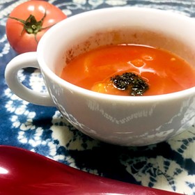 トマトがごろごろ トマトスープ