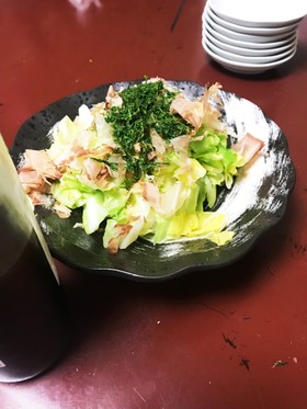 春キャベツ♪新青海苔で海の香り♪
