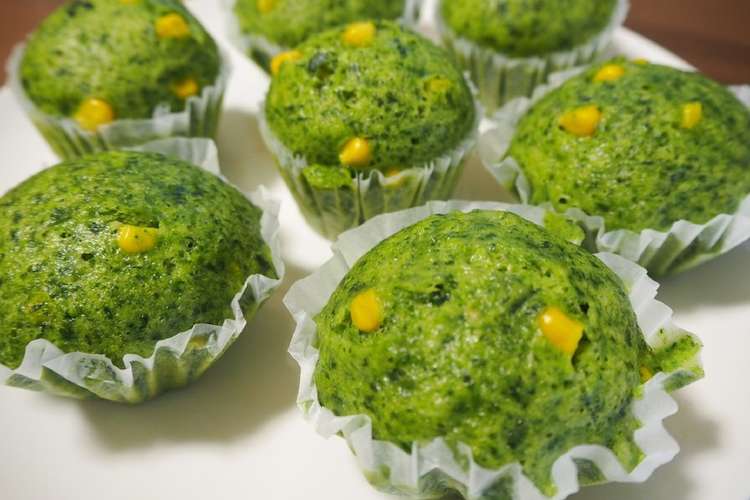 ほうれん草とコーンの蒸しパン レシピ 作り方 By ほたて３９ クックパッド 簡単おいしいみんなのレシピが355万品