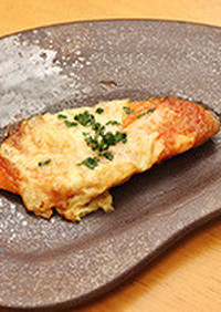 鮭の味噌+MCTオイルマヨのチーズ焼き
