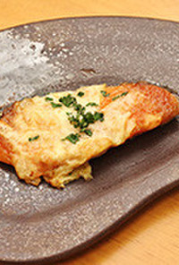 鮭の味噌+MCTオイルマヨのチーズ焼き