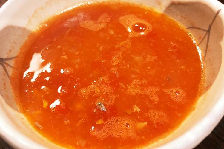 簡単 サバ缶とトマト缶で即席スープ レシピ 作り方 By ばんぐら クックパッド 簡単おいしいみんなのレシピが352万品