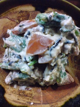 簡単常備菜*ほうれん草とひじきの白和え