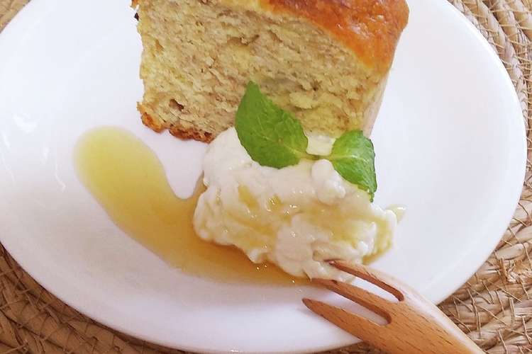 Hmと生クリームで簡単 バナナケーキ レシピ 作り方 By 4児男子母さんの台所 クックパッド 簡単おいしいみんなのレシピが375万品